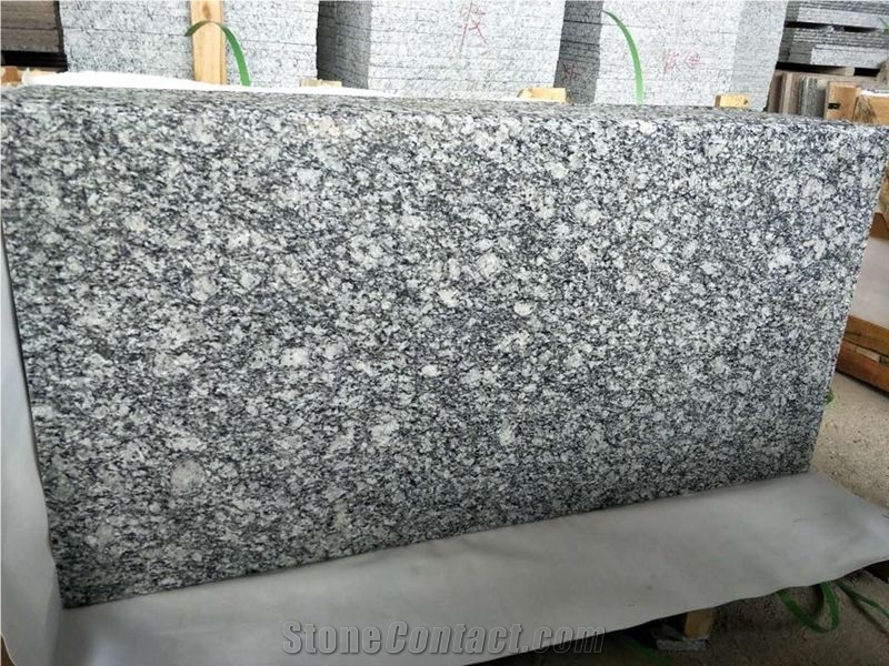 China Spray/Seawave Sea Wave White Granite Polished Kitchen Countertop