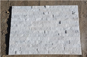 Natural White Quartzite Cultured Stone Wall Cladding Stone Panel Ledge