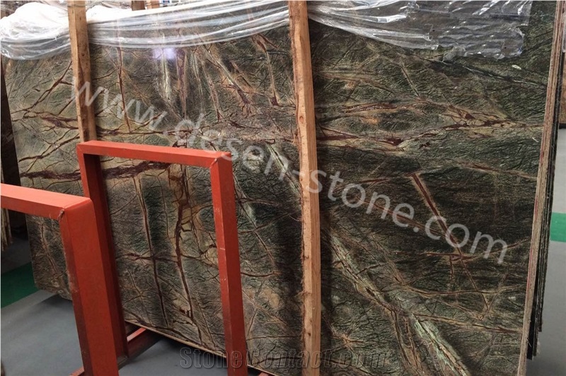 Bidasar Green/Tropical Rain Forest Marble Stone Slabs&Tiles Background