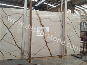 Golden Canali/Golden Canali Beige Marble Stone Slabs&Tiles Bookmatched