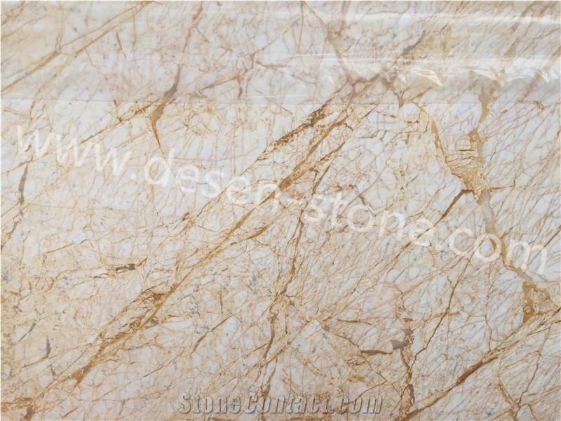 Golden River/Yellow River/Feather Gold Marble Stone Slabs&Tiles Floor