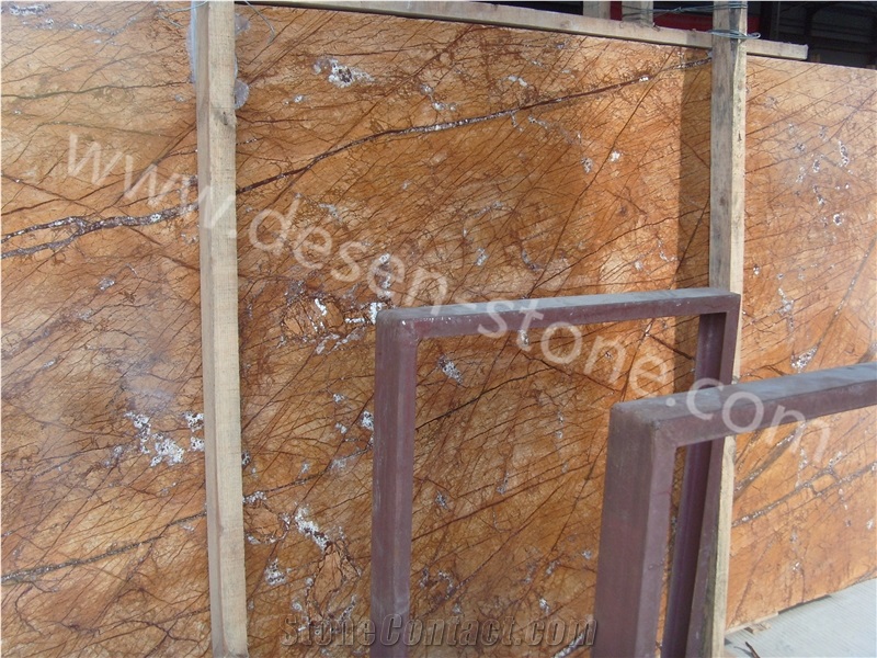 Rainf Forest Yellow/Bidasar Gold Marble Stone Slabs&Tiles Backgrounds