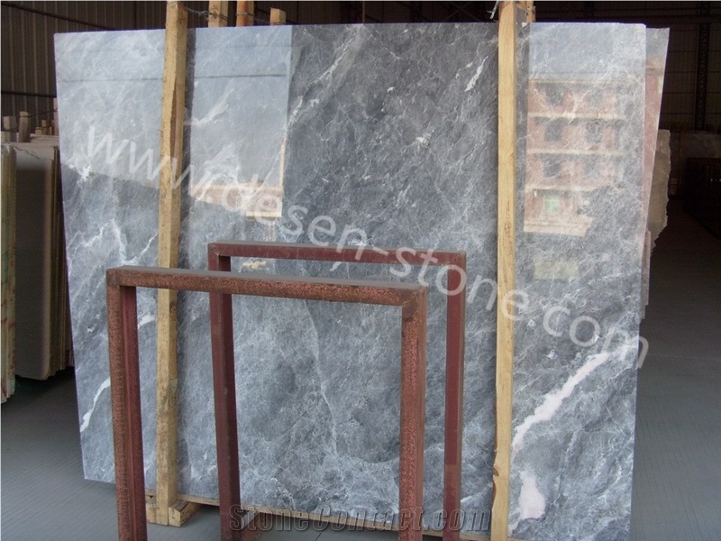 Romantic Gray/Hunan Grey/Silver Marten Marble Stone Slabs&Tiles Jumbo