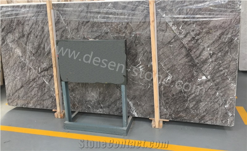 Shiny Buffett Grey Marble Stone Slabs&Tiles Walling/Flooring Covering