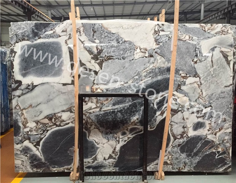 Silver Blue/Galaxy Blue/Blue&Black Marble Stone Slabs&Tiles Background