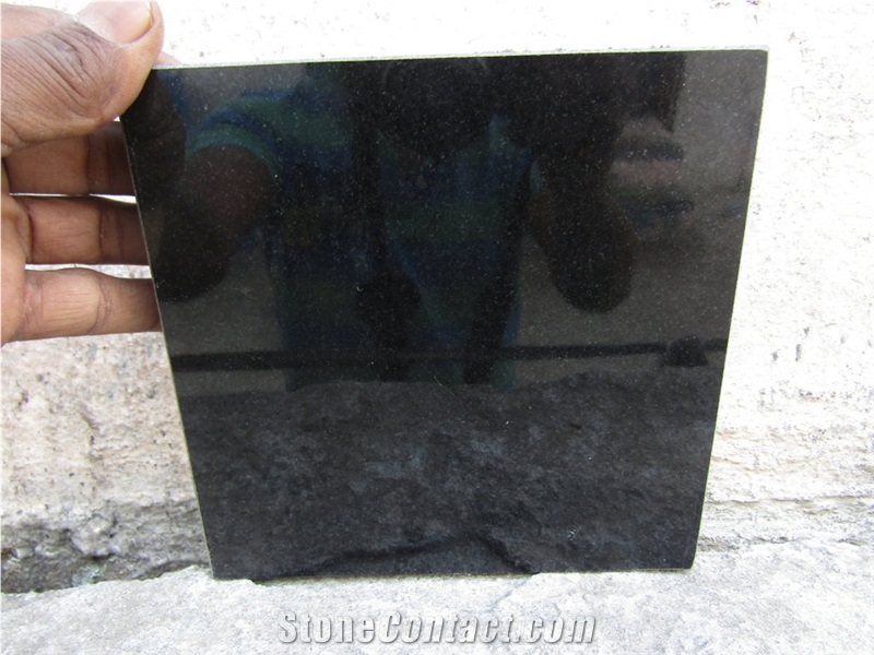 G20 Black Granite Slabs, India Black Granite