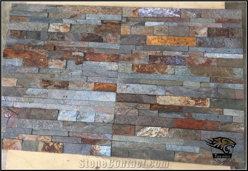 Sy007 Slate Bricks Wall Cladding Split Surface Stone Veneer