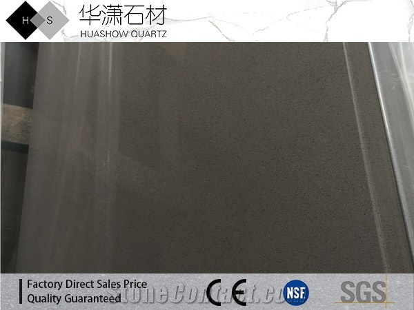 Hs112 Concreta Grey Artificial Quartz Countertop Polished
