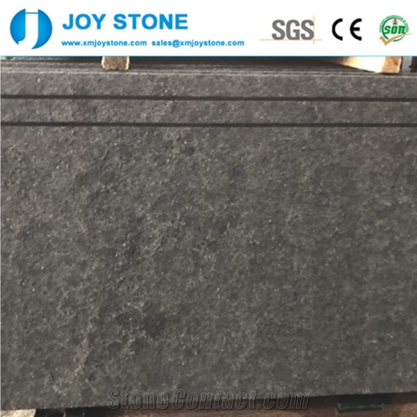 Cheap China Mongolian Black Granite Flamed Finish Outdoor Paving Tiles