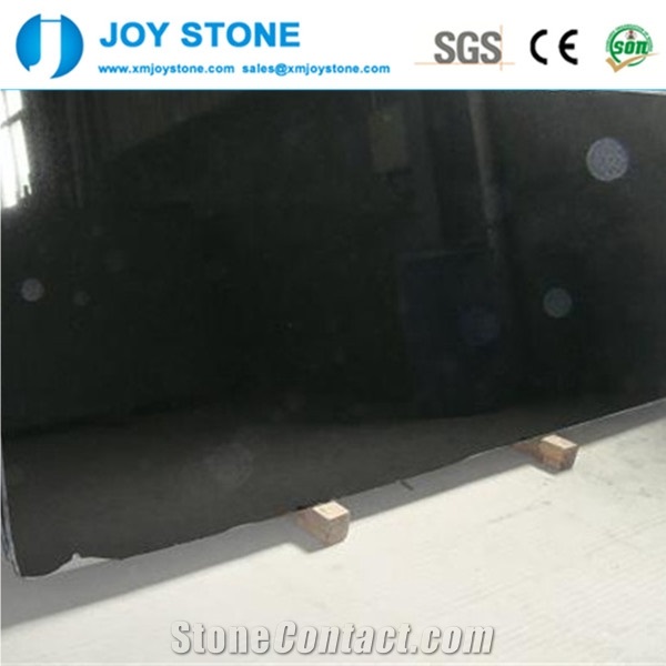 Cheap Polished Nero Absolute Black Shanxi Granite Big Slabs Tiles