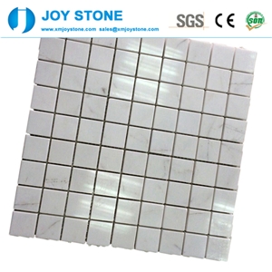 Factory Popular Design Natural Stone Carrara Marble Mosaic Tile