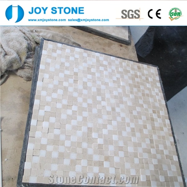 White Bprder Tile Laminate 10mm Natural Marble Mosaic for Sale