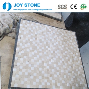 White Bprder Tile Laminate 10mm Natural Marble Mosaic for Sale