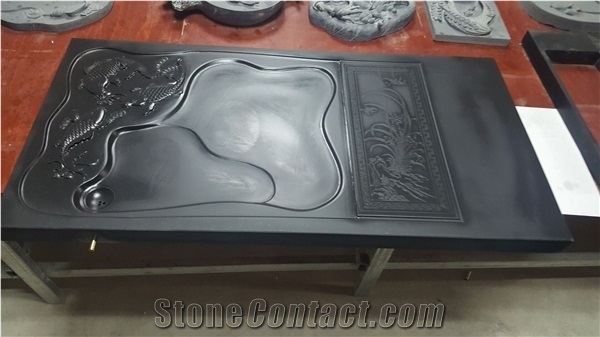 Slate,Tile,Slabs,Dish,Plate,Culture Stone,Air Craft,Coaters, Xingzi Black Slate Artifacts & Handcrafts