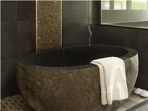 Basalt River Stone Bath Tub