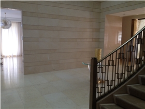 Crema Oro Marmol Wall and Floor Application