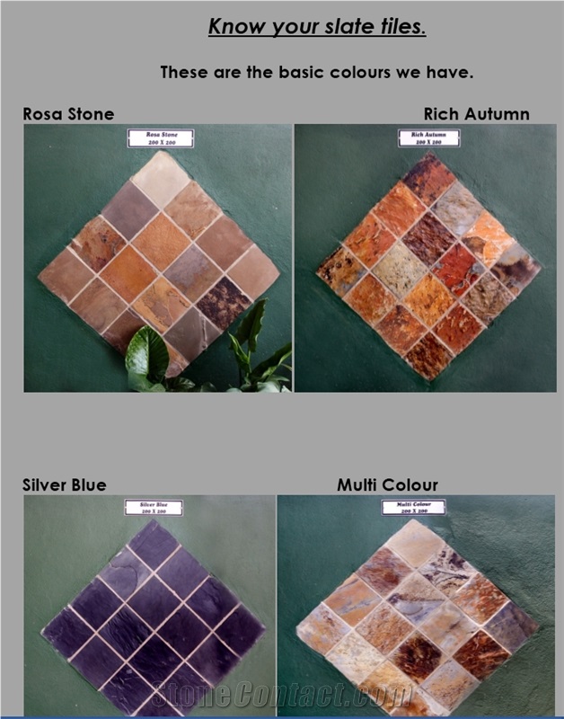 Rich Autumn Slate Tiles
