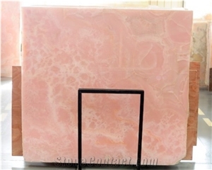 Rose White Onyx Slabs & Tiles, Iran Pink Onyx