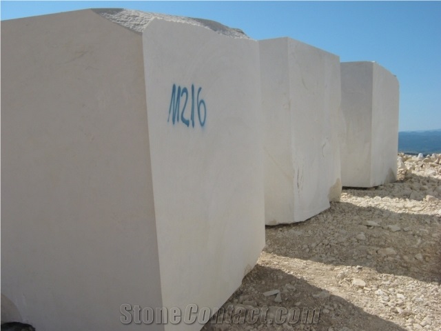 Vratza Limestone Block, Bulgaria White Limestone