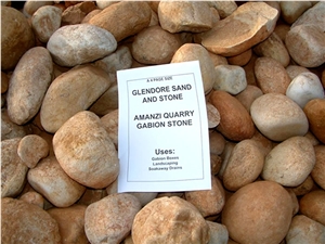 Gabion Stone White / Brown-Sourced from Amanzi Stone Quarry