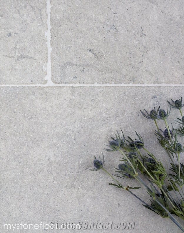 Avignon Grey Tumbled Limestone Tiles From United Kingdom