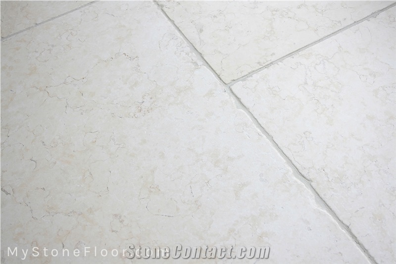 Chaucer Cream Tumbled Marble Floor Tiles