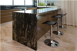 Black Forest Gold Granite Kitchen Bench Top
