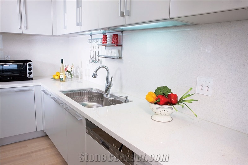Samsung Radianz Quartz - Aleutian White Kitchen Bench Top