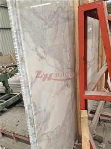 Lightweight Honeycomb Panel Statuary Marble Aluminated Stone