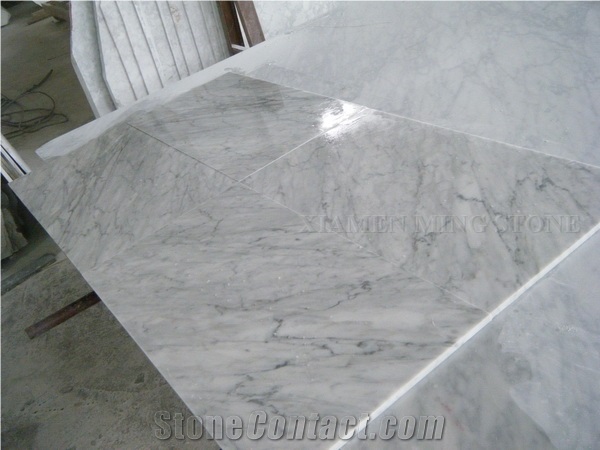 Arabescato Carrara White Marble Tile Panel Skiring Bathroom Wall,Floor