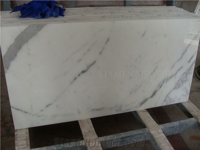 Calacatta Carrara White Marble Slab,Nature Stone Tile,Hotel Flooring