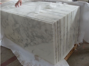 Calacatta White Marble Cutting Tiles Wall Panel Hotel Flooring Pattern