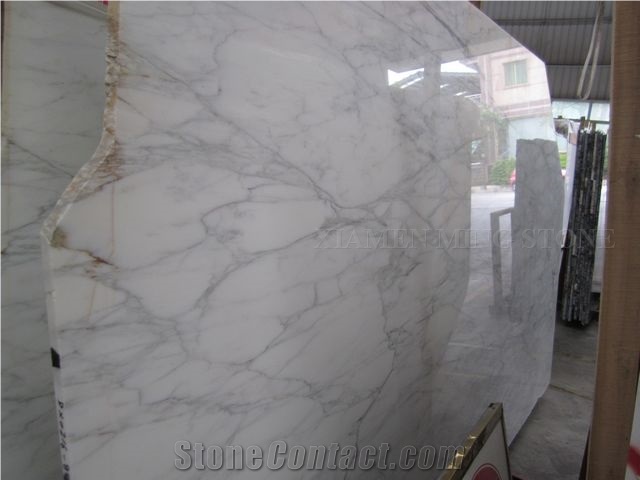 Calacatta White Marble Slab Nature Stone Tile,Hotel Flooring Pattern