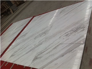 Volakas White Marble Tile Panel Hotel Floor Pattern Paving Skirting