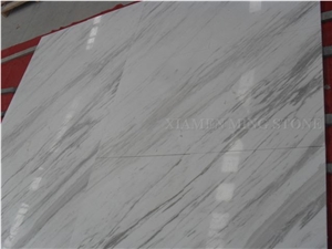 Volakas White Marble Tiles Polished Panel Floor Covering,Walling Tile