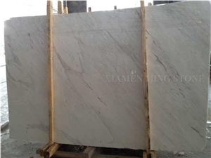 White Volakas Marble Slabs Polished Tile Pattern Hotel French Skirting