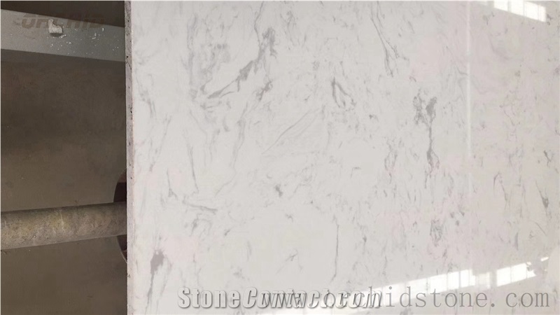 Artificial Volakas White Marble Slabs,Engineered Stone,Manmade Marble