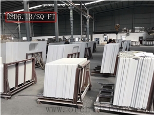 Super Pure White Engineered Stone Caesarstone Kitchen Countertops Bar