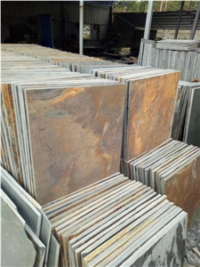 Cheap Chinese Rusty Slate,Natural Brown,Yellow,Tiles,Flooring