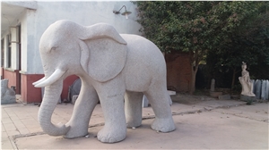 Granite Animals Sculpture&Statues, Carving Stone Elephent, Hand Carved