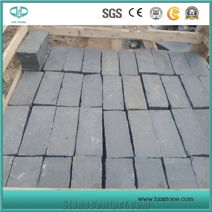 China Black Andesite Cobble Stone/Pavers/Flooring Tile