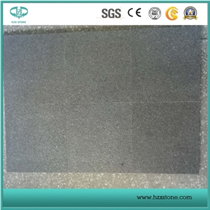 China Cheap Black Granite Flame Tiles, Yixian Black Granite Slabs