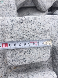 G601 Granite Cube Stone, Light Grey Granite Cobble Stone