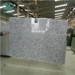 Polished Chinese Spray White Granite Slab ,Seawave White Stone,Indoor