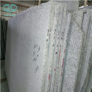 Polished Chinese Spray White Granite Slab ,Seawave White Stone,Indoor