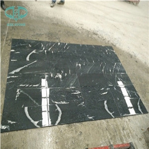 Via Lattea,Jet Mist Snow Grey Black Snow Flake Granite Flooring Tiles