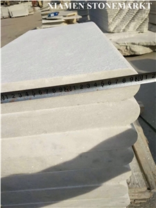 China White Quartzite Stone Tile Honed Exterior Paving Tiles,Flooring