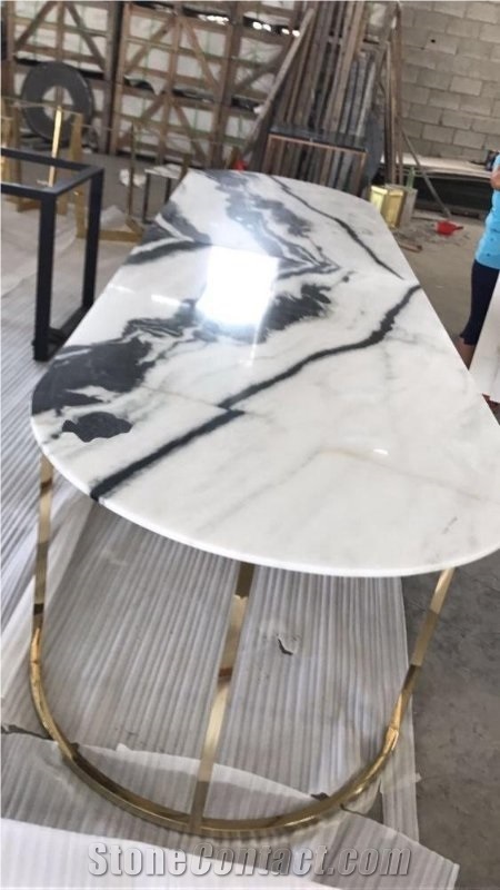 Marble Stone Tables Marble Dinner Tables Panda White Bookmatch