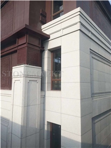 Pearl White Granite Tile Walling Panel Building Exterior Skirting