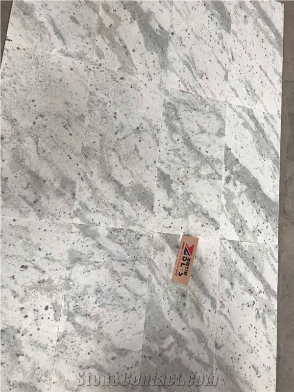 Lanka Dambulla Andromeda White Galaxy Granite Tiles Slabs Hotel Floor